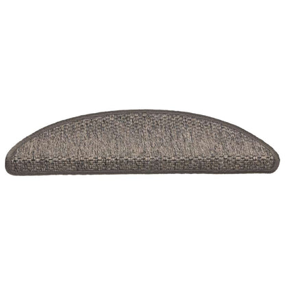 Trapmatten zelfklevend Sisal-Look 30 st 56x17x3 cm bruin beige