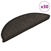 Trapmatten 30 st 56x17x3 cm antraciet sisal-look