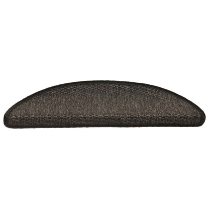 Trapmatten zelfklevend Sisal-Look 30 st 56x17x3 cm antraciet