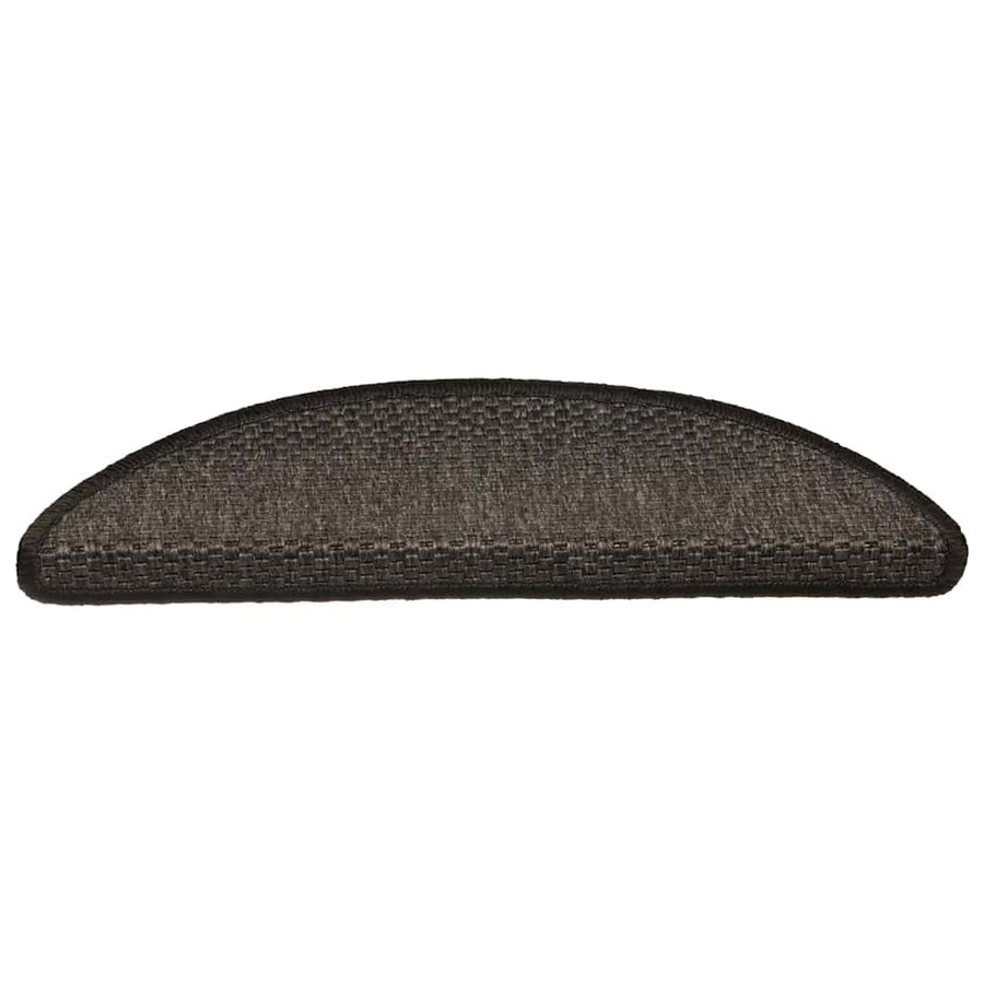 Trapmatten zelfklevend Sisal-Look 30 st 56x17x3 cm antraciet