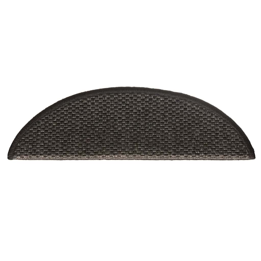 Trapmatten zelfklevend Sisal-Look 30 st 56x17x3 cm antraciet