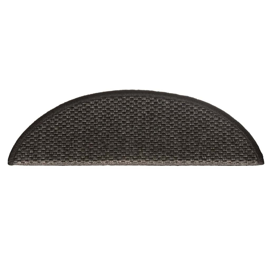 Trapmatten zelfklevend Sisal-Look 30 st 56x17x3 cm antraciet