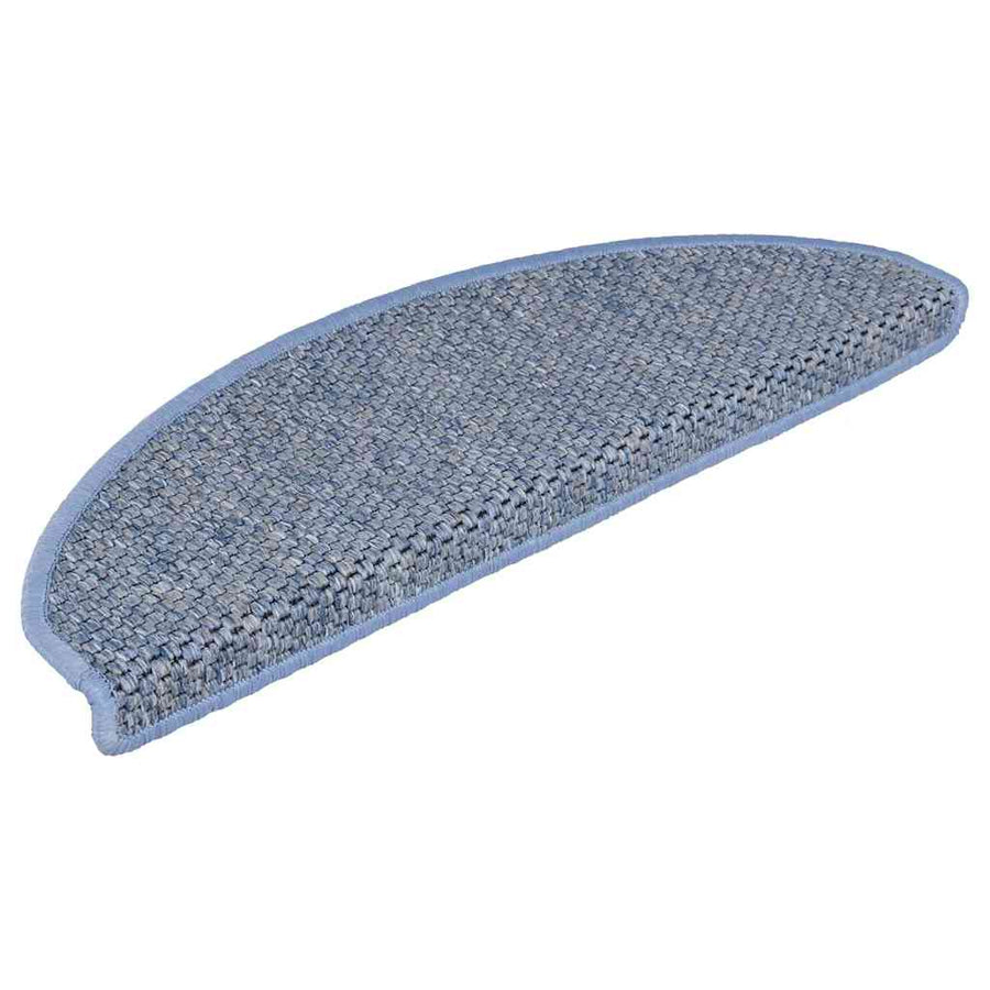 Trapmatten zelfklevend Sisal-Look 30 st 56x17x3 cm blauw