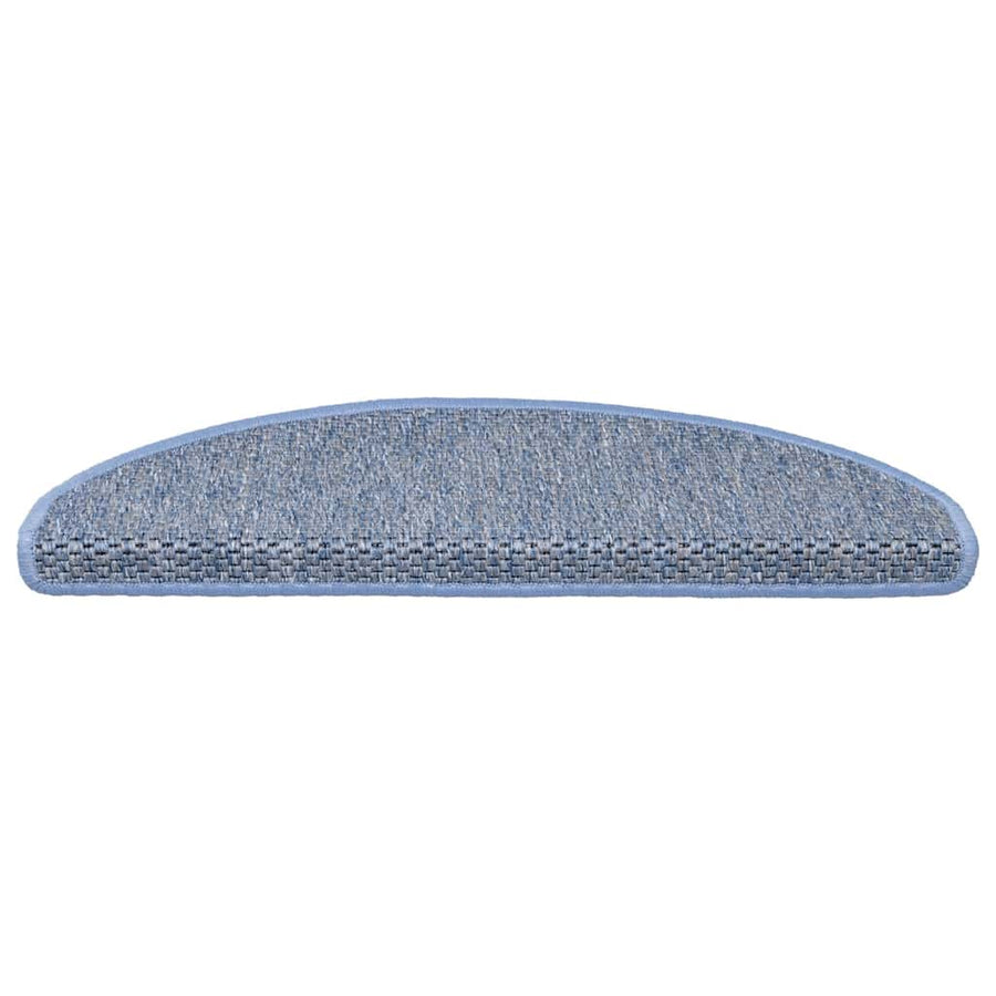Trapmatten zelfklevend Sisal-Look 30 st 56x17x3 cm blauw