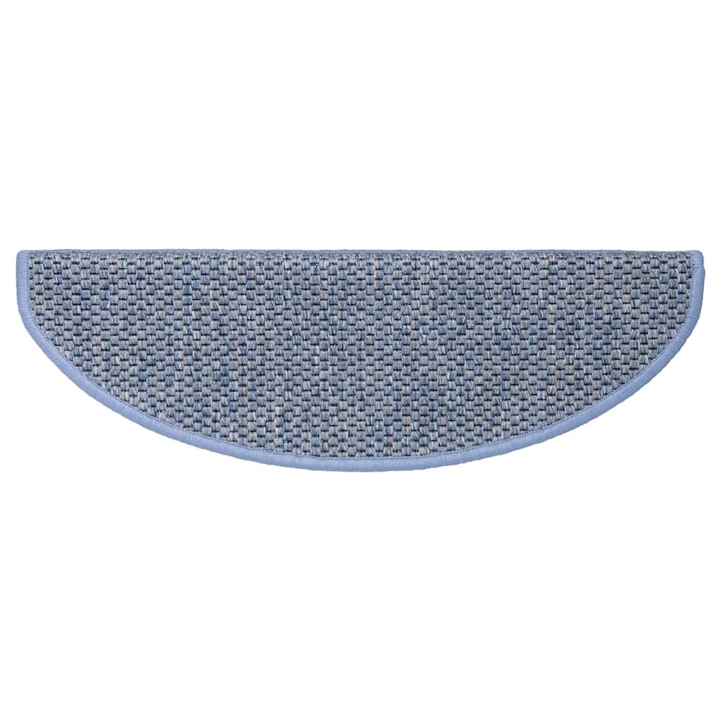 Trapmatten zelfklevend Sisal-Look 30 st 56x17x3 cm blauw