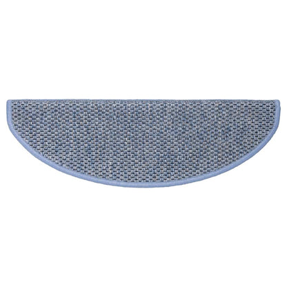 Trapmatten zelfklevend Sisal-Look 30 st 56x17x3 cm blauw