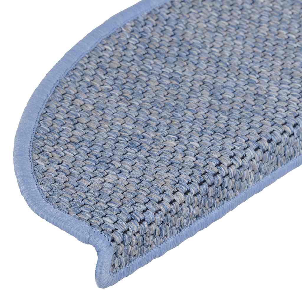 Trapmatten zelfklevend Sisal-Look 30 st 56x17x3 cm blauw
