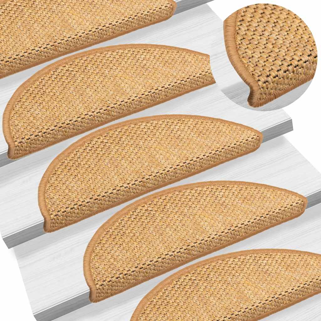 Trapmatten Zelfklevend Sisal-Look 30 stuks 56x17x3 cm Sisal