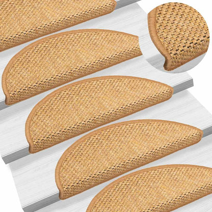 Trapmatten Zelfklevend Sisal-Look 30 stuks 56x17x3 cm Sisal