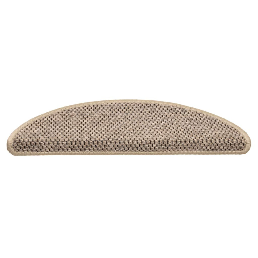 Trapmatten zelfklevend Sisal-Look 30 st 56x17x3 cm donkerbeige