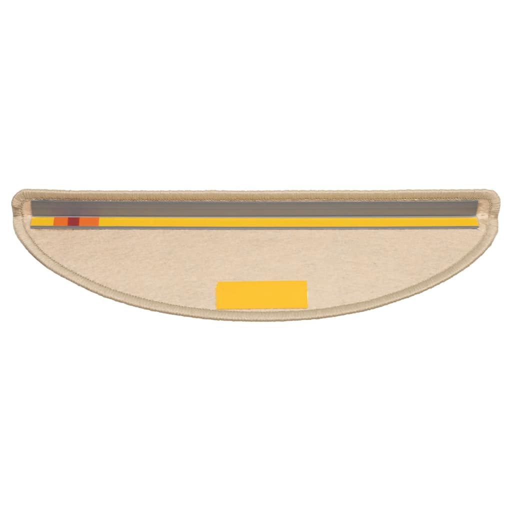 Trapmatten zelfklevend Sisal-Look 30 st 56x17x3 cm donkerbeige