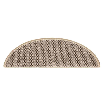 Trapmatten zelfklevend Sisal-Look 30 st 56x17x3 cm donkerbeige