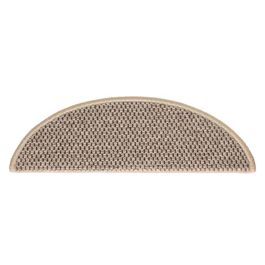 Trapmatten zelfklevend Sisal-Look 30 st 56x17x3 cm donkerbeige