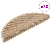 Trapmatten 30 st 56x17x3 cm zand sisal-look