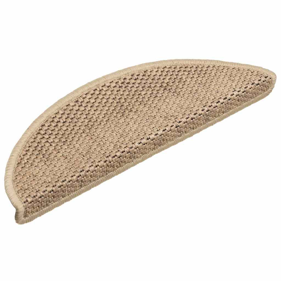 Trapmatten zelfklevend Sisal-Look 30 st 56x17x3 cm zand