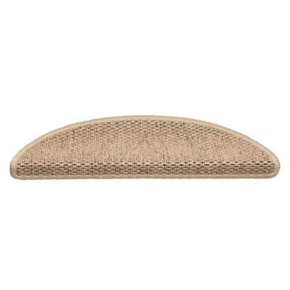 Trapmatten zelfklevend Sisal-Look 30 st 56x17x3 cm zand