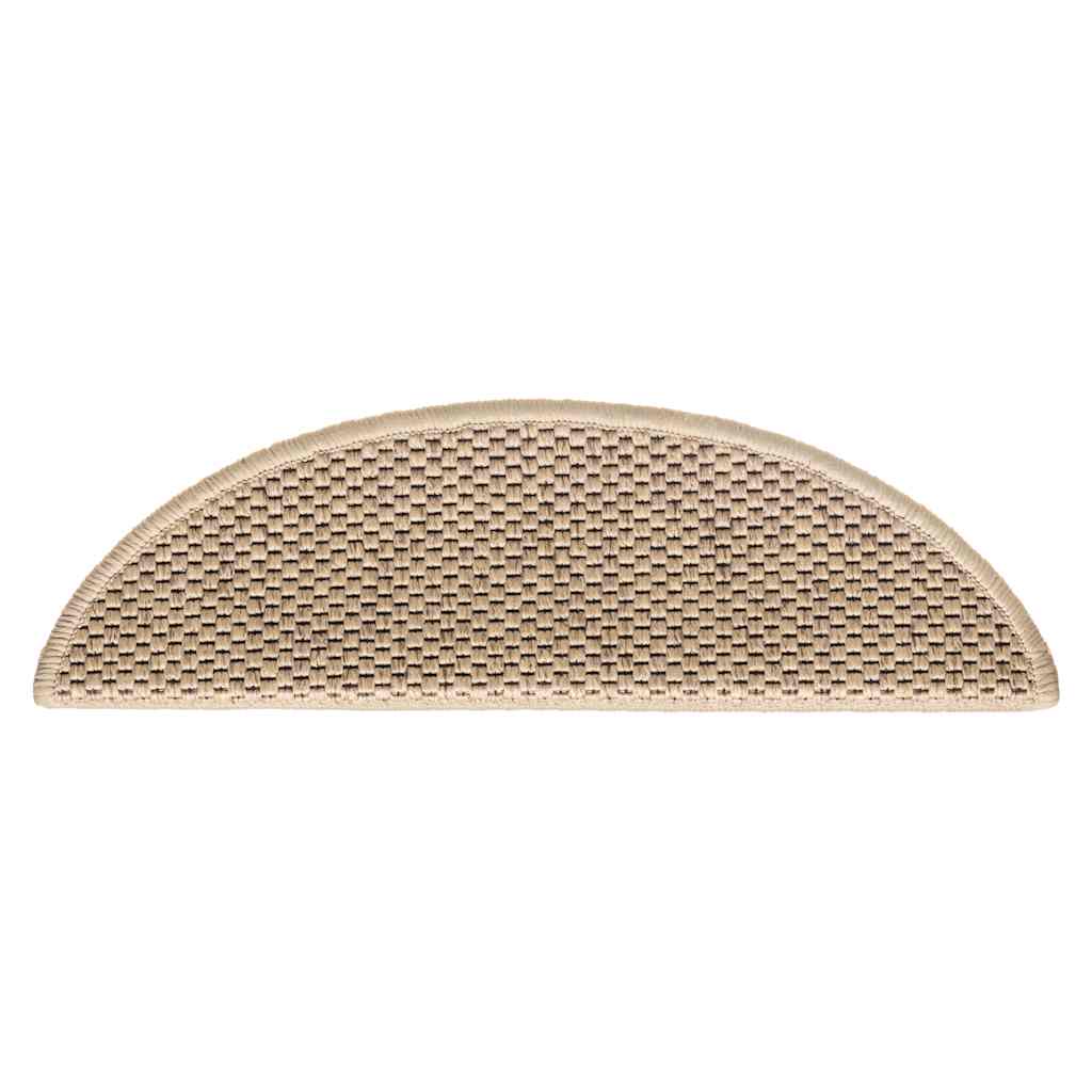 Trapmatten zelfklevend Sisal-Look 30 st 56x17x3 cm zand
