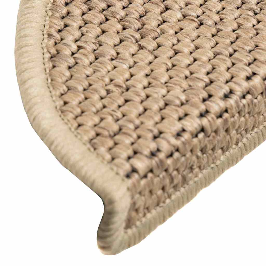 Trapmatten zelfklevend Sisal-Look 30 st 56x17x3 cm zand