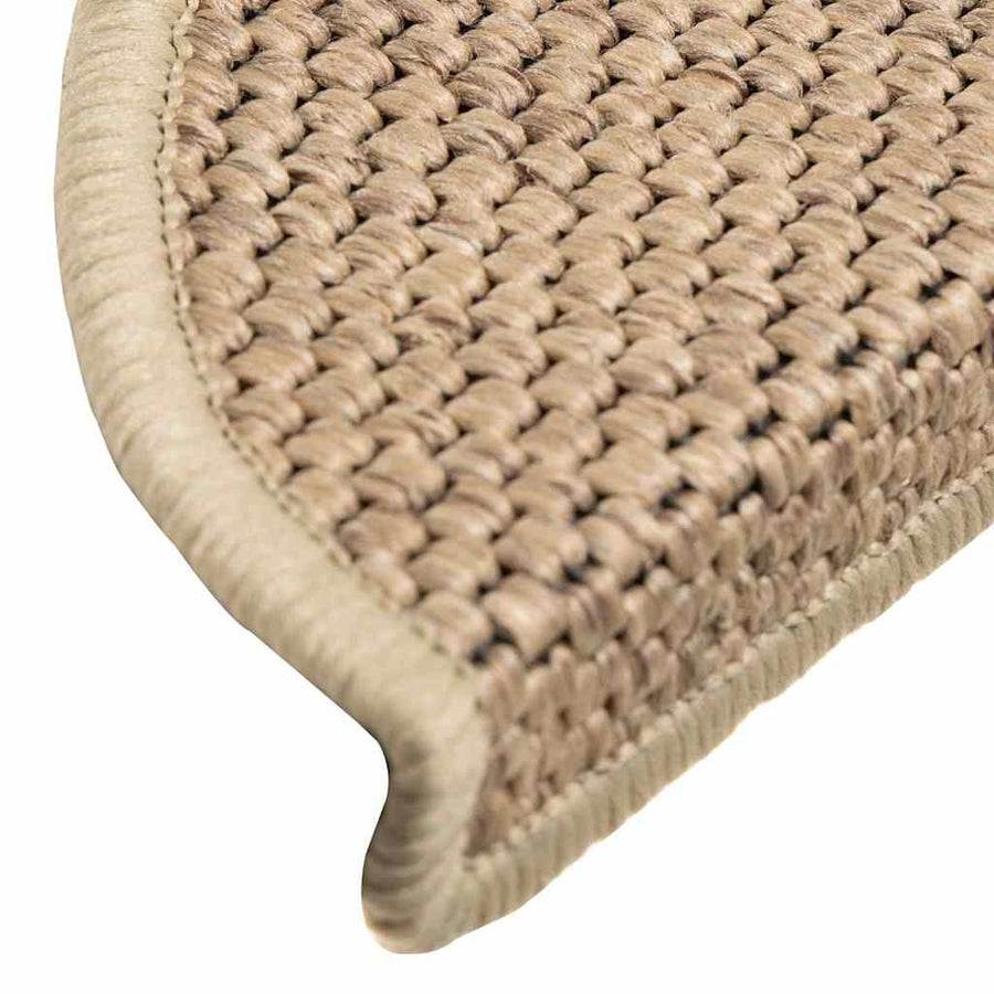 Trapmatten zelfklevend Sisal-Look 30 st 56x17x3 cm zand