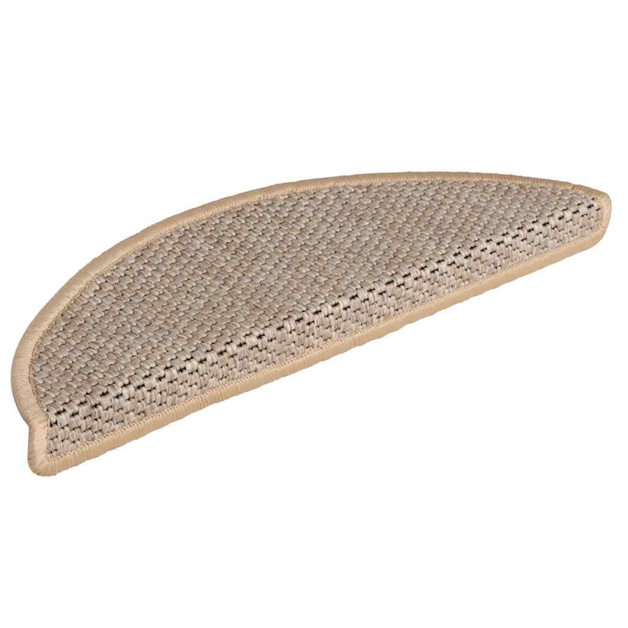 Trapmatten zelfklevend Sisal-Look 30 st 56x17x3 cm lichtbeige