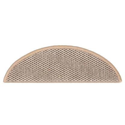 Trapmatten zelfklevend Sisal-Look 30 st 56x17x3 cm lichtbeige