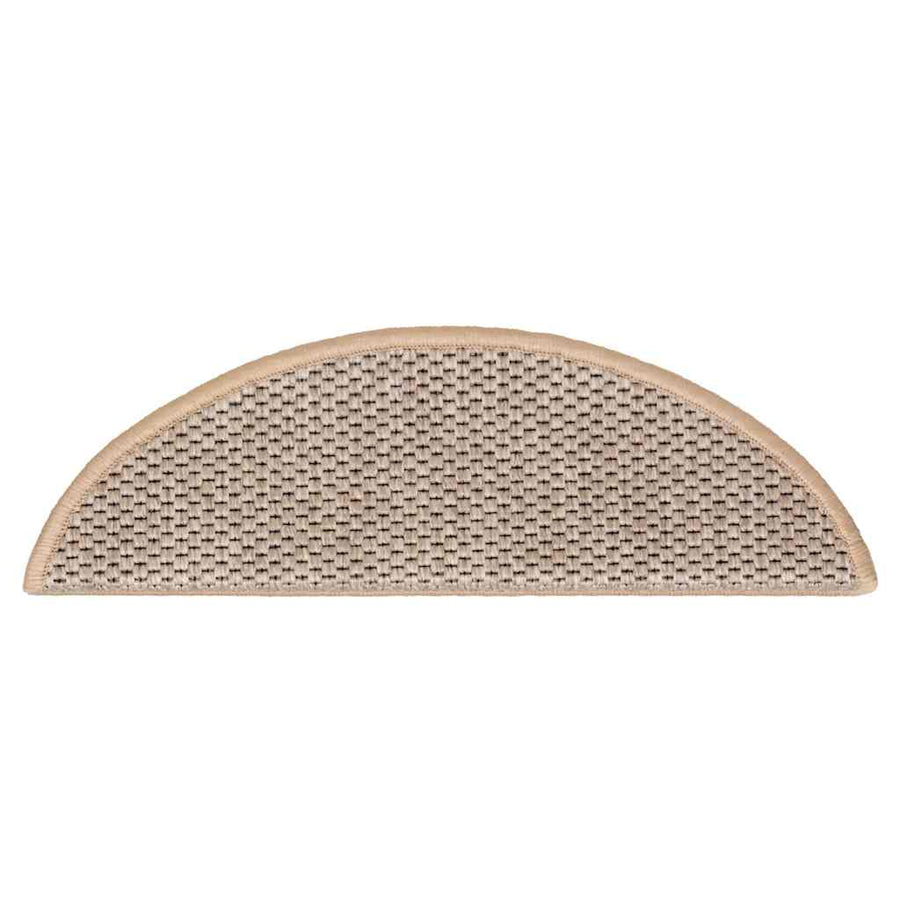 Trapmatten zelfklevend Sisal-Look 30 st 56x17x3 cm lichtbeige