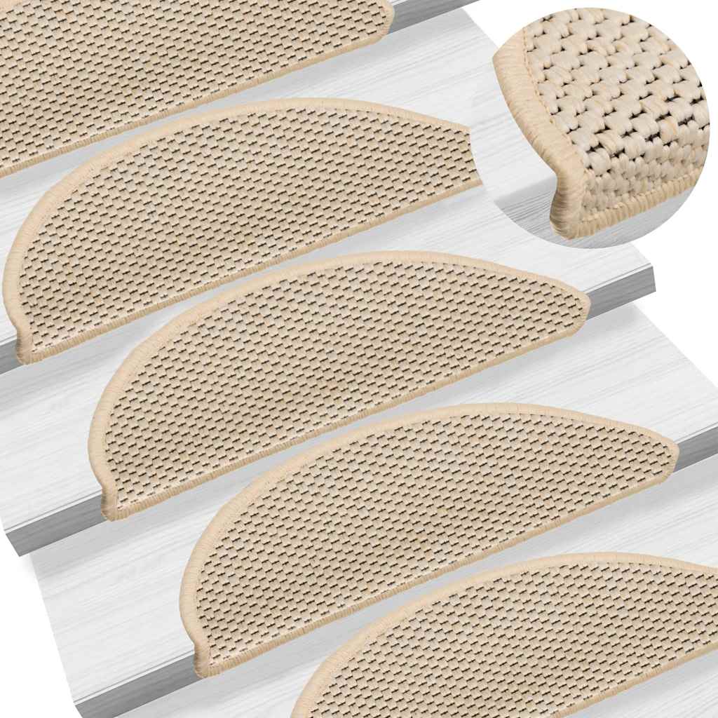 Trapmatten zelfklevend Sisal-Look 30 st 56x17x3 cm Berber