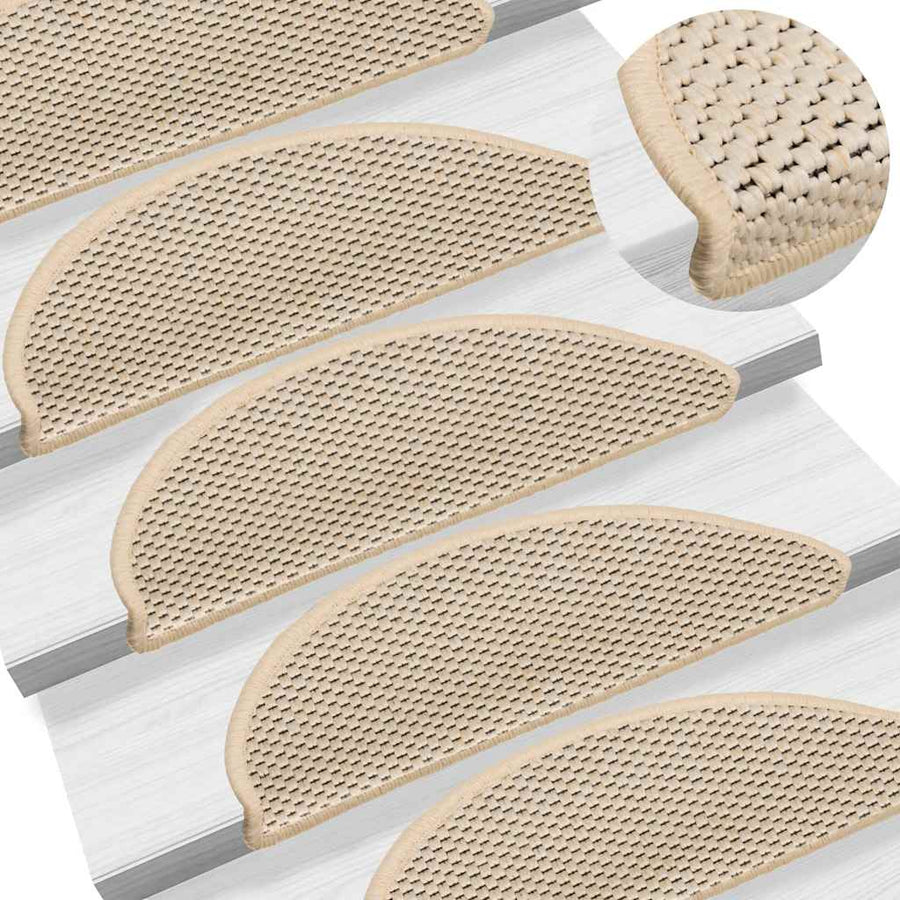 Trapmatten zelfklevend Sisal-Look 30 st 56x17x3 cm Berber