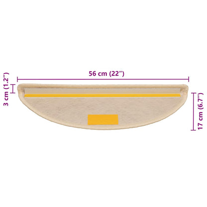 Trapmatten zelfklevend Sisal-Look 30 st 56x17x3 cm Berber