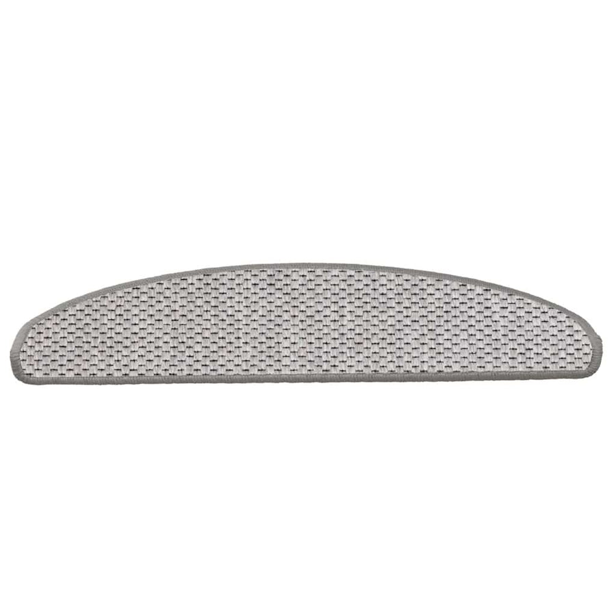 Trapmatten zelfklevend Sisal-Look 30 st 65x21x4 cm Platina