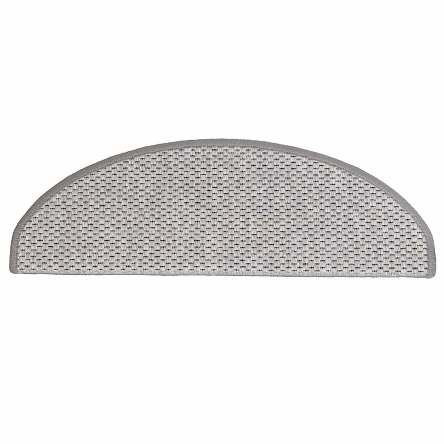 Trapmatten zelfklevend Sisal-Look 30 st 65x21x4 cm Platina