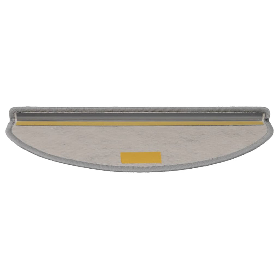 Trapmatten zelfklevend Sisal-Look 30 st 65x21x4cm zilverkleurig