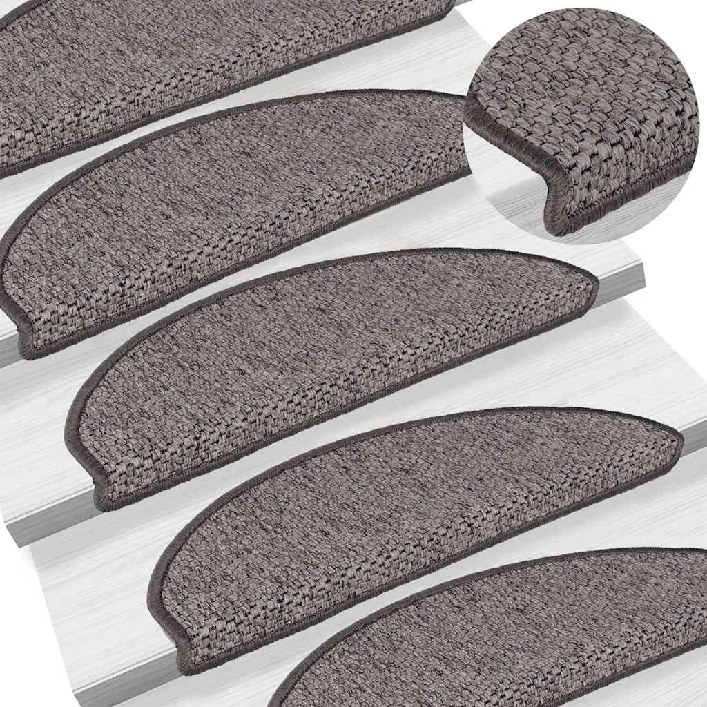 Trapmatten zelfklevend Sisal-Look 30 st 65x21x4 cm bruin beige
