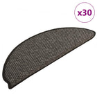 Stair mats self-adhesive Sisal-Look 30 pcs 65x21x4 cm anthracite