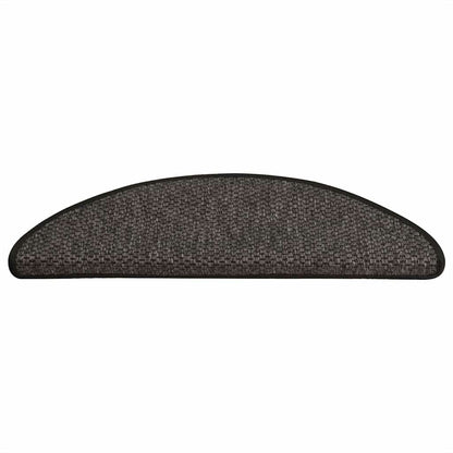 Trapmatten zelfklevend Sisal-Look 30 st 65x21x4 cm antraciet
