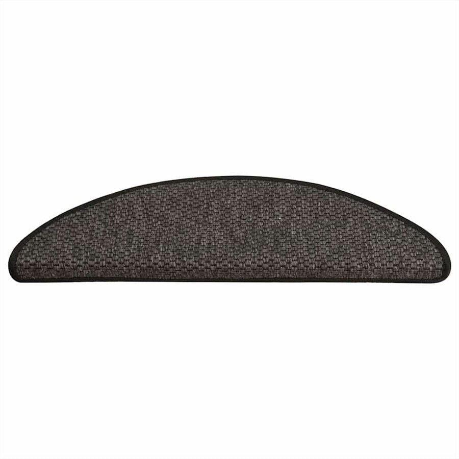 Trapmatten zelfklevend Sisal-Look 30 st 65x21x4 cm antraciet