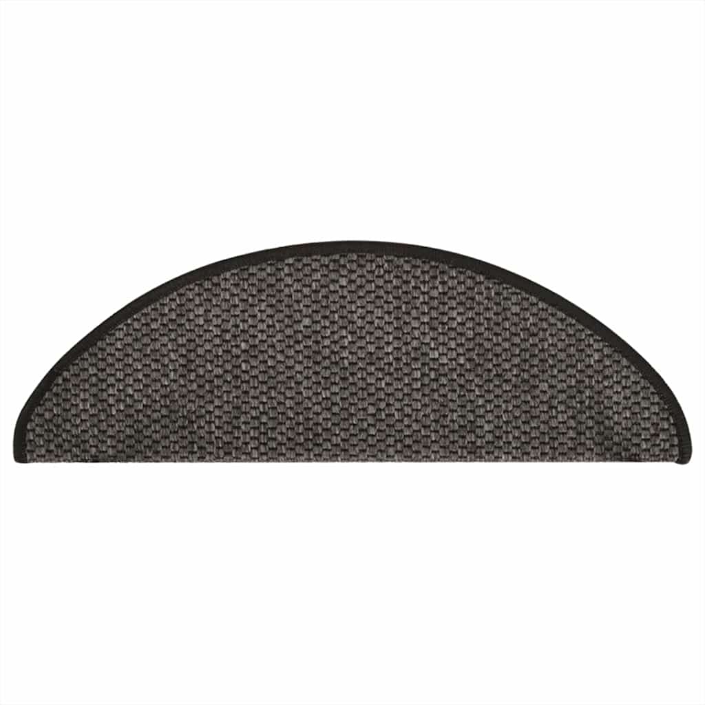 Trapmatten zelfklevend Sisal-Look 30 st 65x21x4 cm antraciet