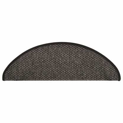 Trapmatten zelfklevend Sisal-Look 30 st 65x21x4 cm antraciet