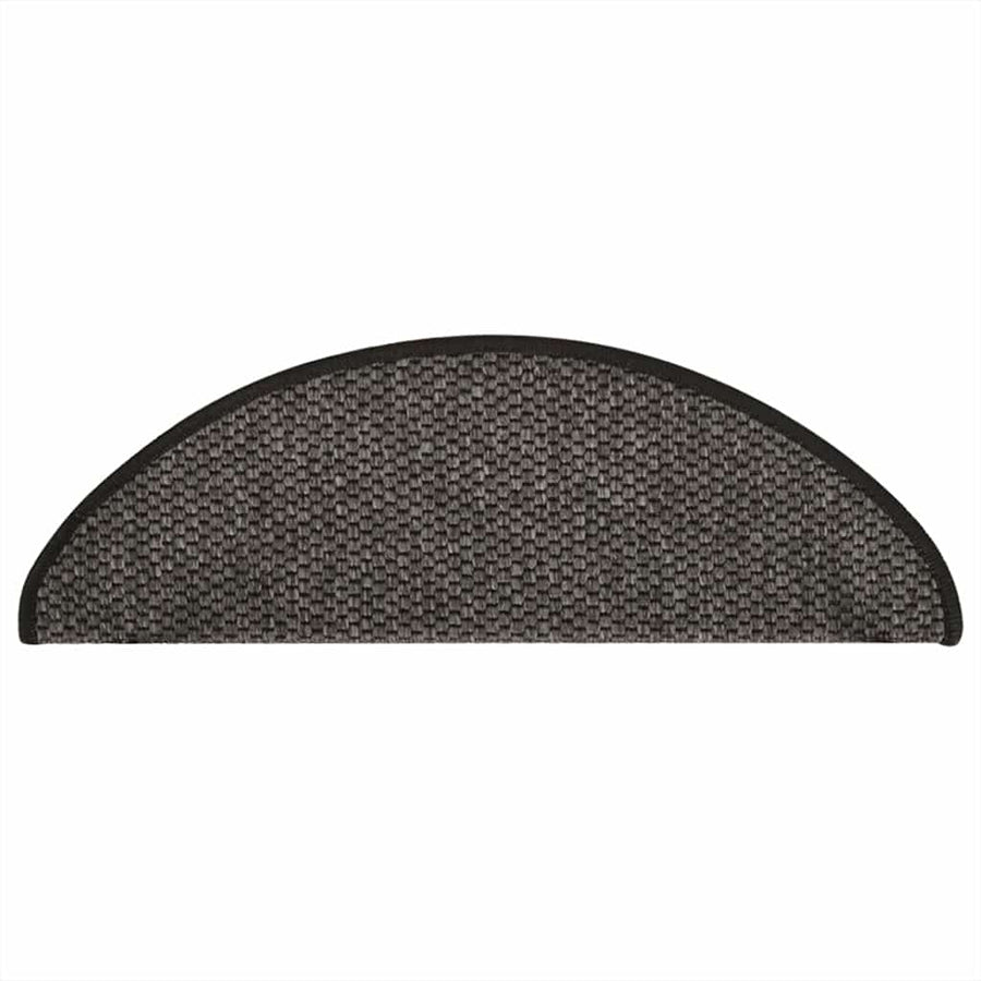 Trapmatten zelfklevend Sisal-Look 30 st 65x21x4 cm antraciet