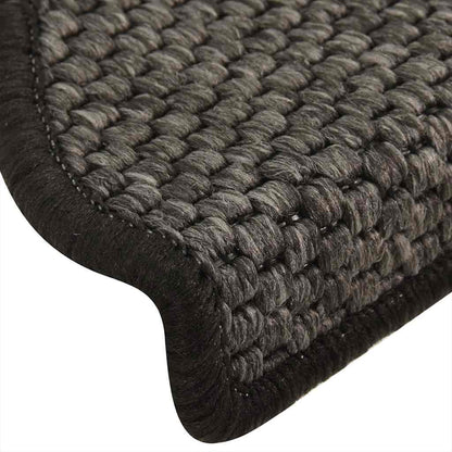 Trapmatten zelfklevend Sisal-Look 30 st 65x21x4 cm antraciet