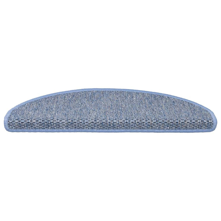 Trapmatten zelfklevend Sisal-Look 30 st 65x21x4 cm blauw