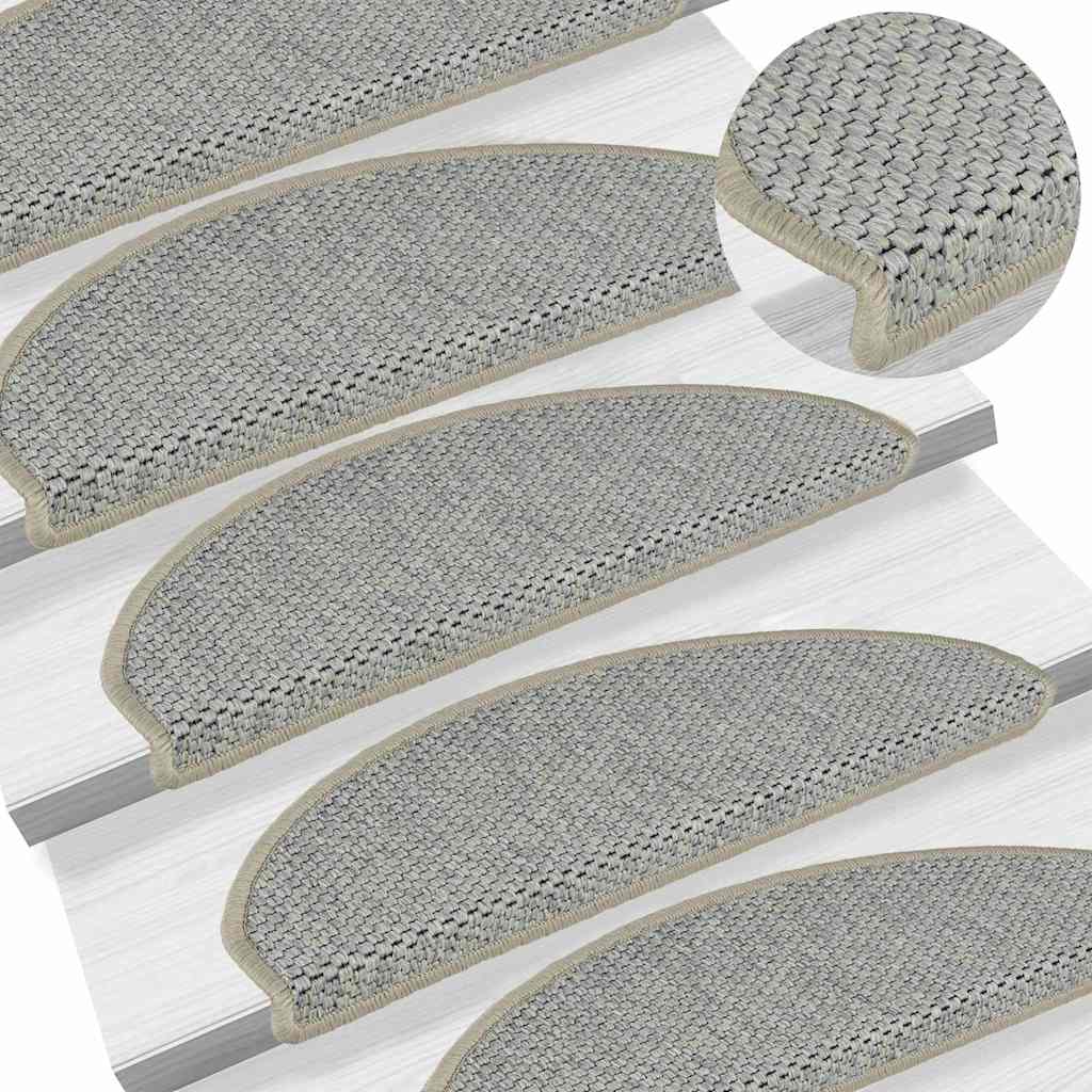 Trapmatten zelfklevend Sisal-Look 30 st 65x21x4 cm lichtgroen