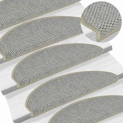 Trapmatten zelfklevend Sisal-Look 30 st 65x21x4 cm lichtgroen