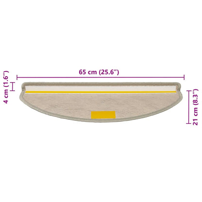 Trapmatten zelfklevend Sisal-Look 30 st 65x21x4 cm lichtgroen