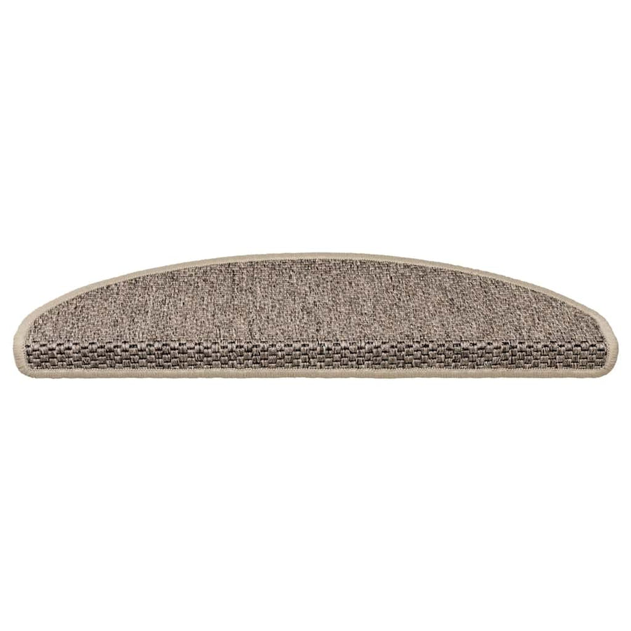 Trapmatten zelfklevend Sisal-Look 30 st 65x21x4 cm donkerbeige