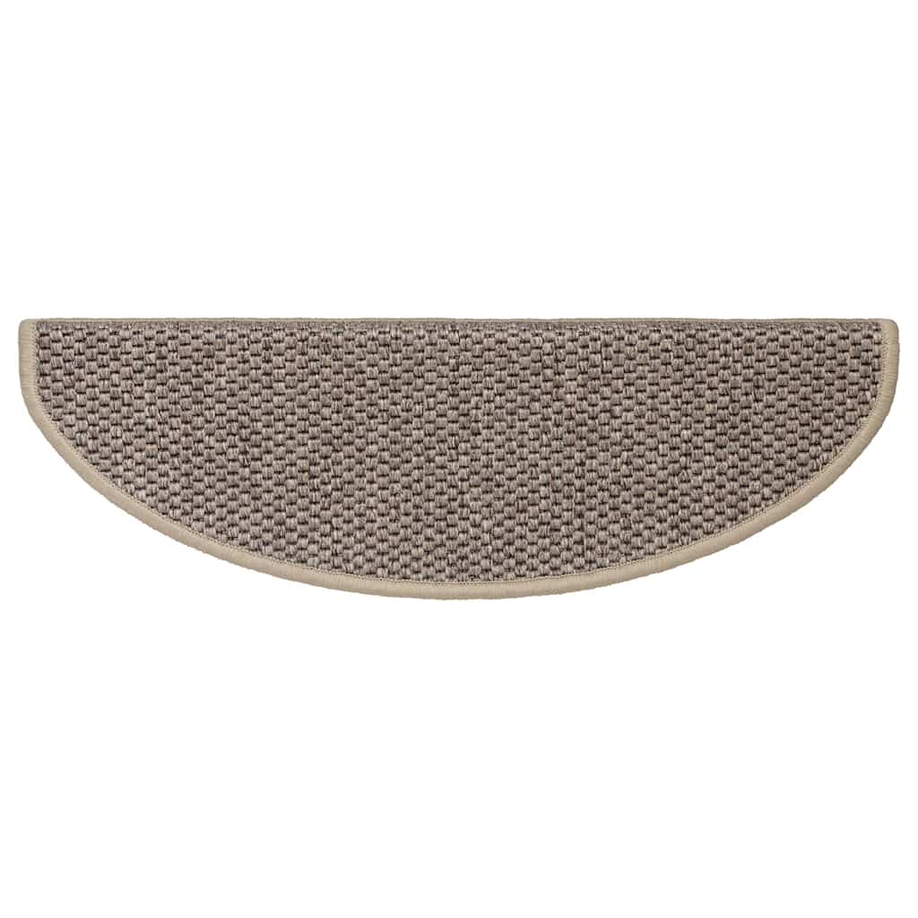 Trapmatten zelfklevend Sisal-Look 30 st 65x21x4 cm donkerbeige