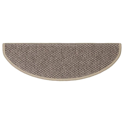 Trapmatten zelfklevend Sisal-Look 30 st 65x21x4 cm donkerbeige