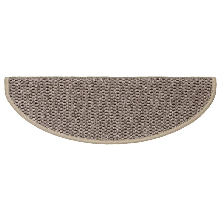 Trapmatten zelfklevend Sisal-Look 30 st 65x21x4 cm donkerbeige