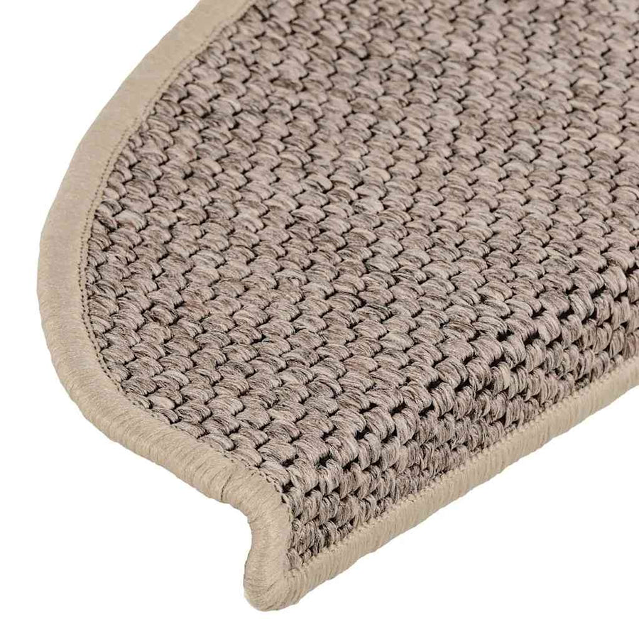 Trapmatten zelfklevend Sisal-Look 30 st 65x21x4 cm donkerbeige
