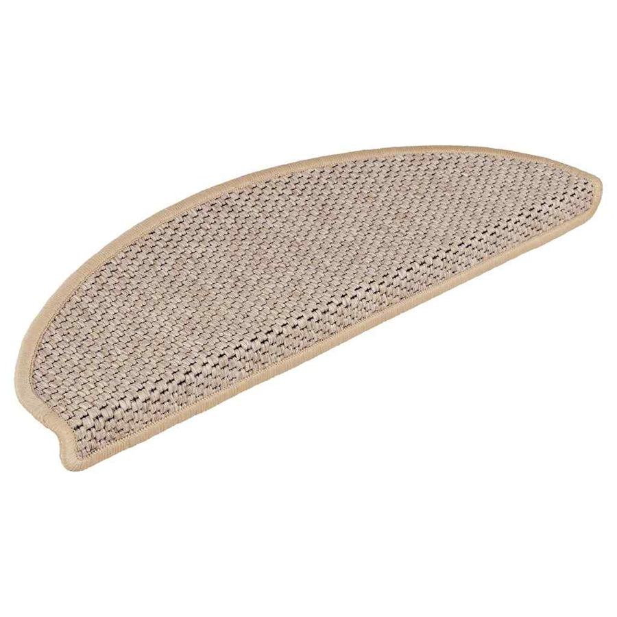 Trapmatten Sisal-Look zelfklevend 30 st 65x21x4 cm lichtbeige